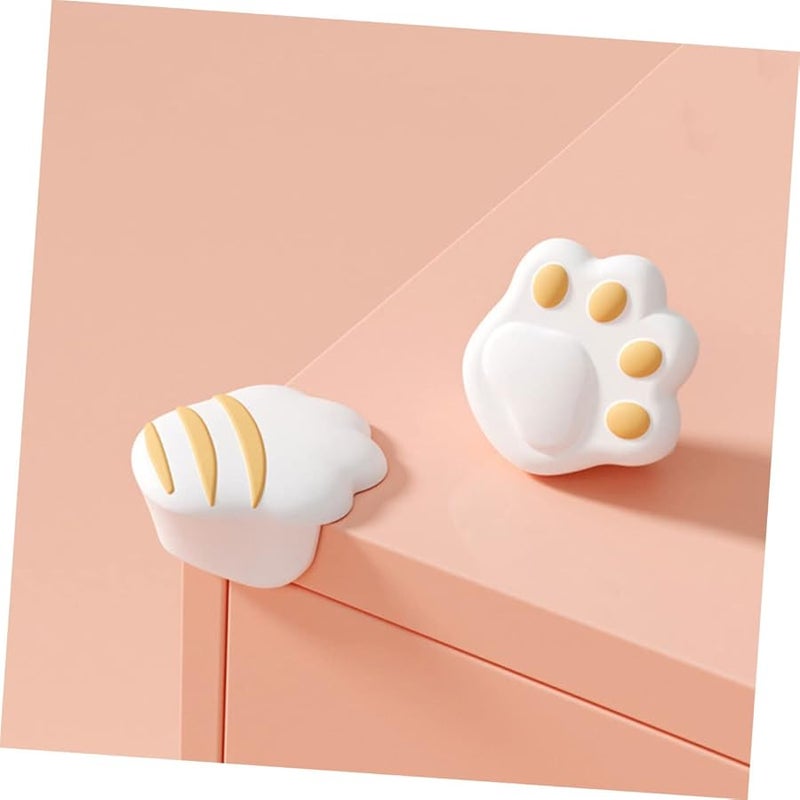 White Silicone Corner Guards 4pcs Table Edge Protectors Anti Collision Bumpers For Kids - Image 5